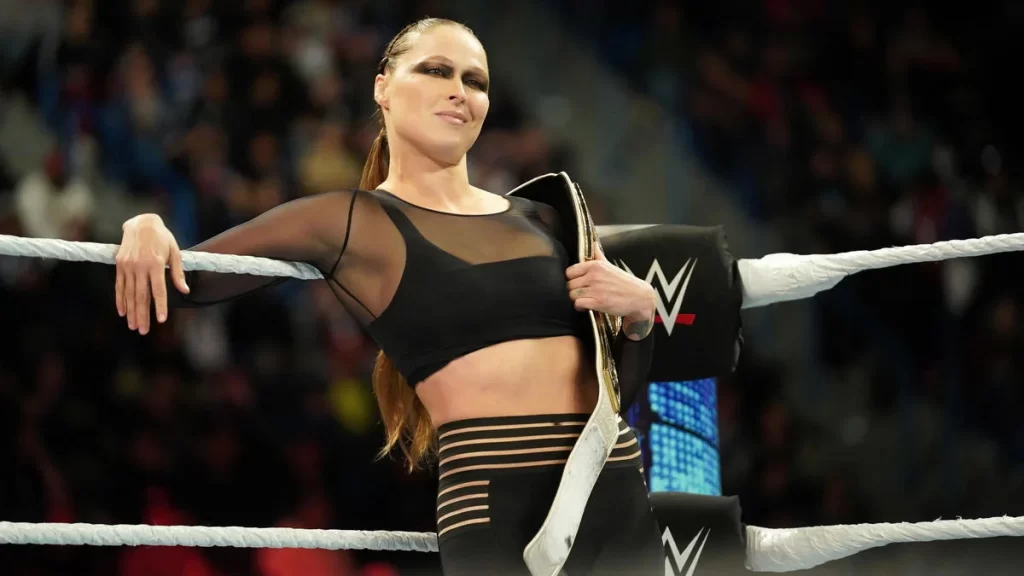 When and why did Ronda Rousey go to the WWE