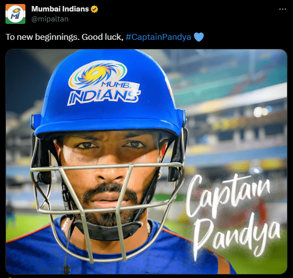 Mumbai Indians Appoint Hardik Pandya as Captain