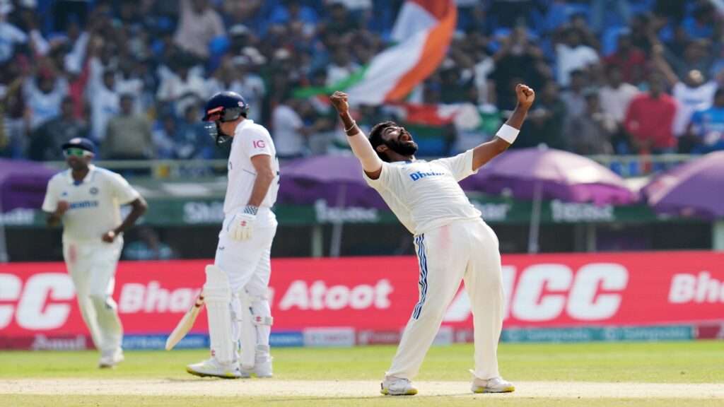 Video Of Jasprit Bumrah Bowling Tom Hartley Out